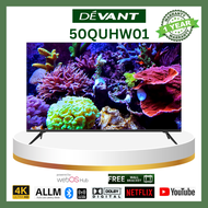 Devant 50 inch Quantum 4K UHD  WEB OS TV 50QUHW01 - Quantum, Netflix, YouTube, Prime Video, Viu,   H