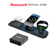 Honeywell Zest Wireless 3 in 1 Foldable Charger QC 3.0 สำหรับ AirPods iWatch และ iPhone DC 5V/2A 9V/
