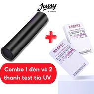 Jussy Official UV Test Light 365nm Rechargeable UV Projection Light for Testing Masks, Jackets and S