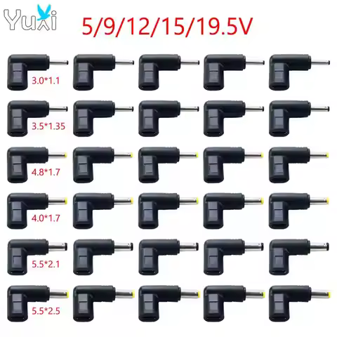 YuXi 1pc USB C PD to DC Power Connector 5V 9V 12V 15V 19.5V Type C to DC Jack Plug Charging Adapter 