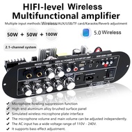 Audio Amplifier Board Channel 2.1 Bluetooth 5.0 50W+50W+100W HiFi Power Amp with High Low Frequency 