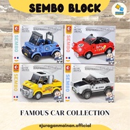 Sembo Blocks Famous Car Mini Series - Bricks Blocks Educational Toys For Children And Adults Toy Toys Brick Disassembly - Teddy Bear Figure Racing Car Selling Retail (Car.39-42)