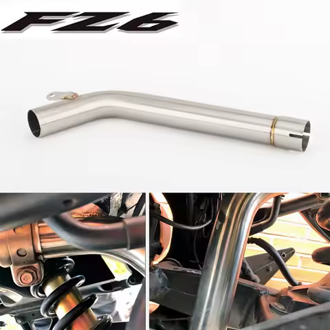 For Yamaha FZ6 FZ-6 FZ 6 /FAZER 2004-2011 Motorcycle Exhaust Escape Modified Middle Link Pipe Muffle