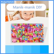 NAURALYN 1 SET ANAK-ANAK GADIS DIY GELANG MANIK-MANIK 24 KOMPARTEMEN 