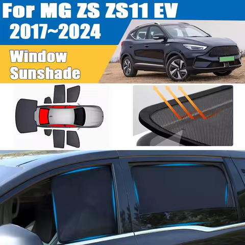 For MG ZS ZS11 EV ZST 2017~2024 Windshield Window Visor Heat Insulation Mesh Sun Shade UV Protection