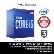 Intel 10th Gen Core i5 10400 | 10400F | 10600KA | 6 Cores 12 Threads Desktop Processor/CPU