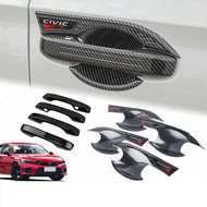 For 2022 Honda Civic FE Door Handle Cover Door Bowl Cover 11th Civic Exterior Accessories Protector