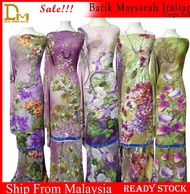 DESA MURNI BATIK-KAIN PASANG BATIK MAYSARAH ITALIAN - BATIK SUTERA TERENGGANU-CREPE SILK- READY STOC