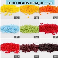 Japan TOHO BEADS OPAQUE 11/0   (Manik Toho) paket kecil( 9gm)