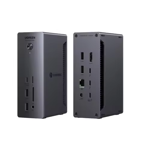 UGREEN Thunderbolt 4 Dock 13-in-1 40Gbps Docking Station with Dual 4K60Hz Single 8K Display, 90W Cha