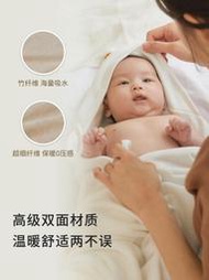 現貨 圍裙 Konny新生兒浴巾 進口圍裙式浴巾寶寶毛巾超柔軟嬰幼兒帽子浴巾