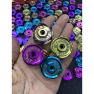 Ohlins real fork titanium knob, rebound nut for ohlins shock