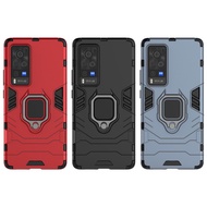 Black Panther Ring Case Suitable For VIVO X70 Military Specification Shock-Resistant X70 Phone X70 V