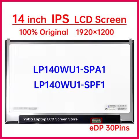 14 Inch Laptop LCD Screen LP140WU1 SPA1 LP140WU1-SPA1 LP140WU1-SPF1 Display Matrix Panel Replacement