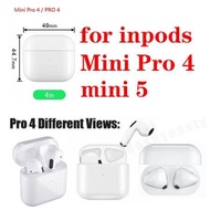 Protective Silicone Cases Covers For TWS Pro4/5 Bluetooth Earphone Solid Color with free Carabiner P