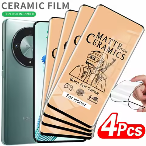 4PCS Matte Ceramic Soft Film For Honor Magic 6 5 Lite Phone Screen Protector For Honor X9B X9A X8A X