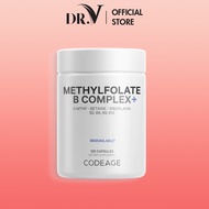 Codeage Methylfolate B Complex Brain Supplement Helps Reduce Stress and Help Sleep 120 tablets