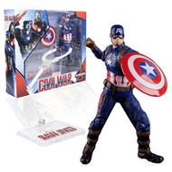 Marvel Avengers Captain America DD jointed figure / Iron Man Iron Spiderman Hulk Thanos Captain America Black Panther character figure