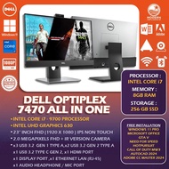 Dell OptiPlex 7470 & 7490 All-in-One Desktop | i7-9700 / i7-11700 | 16GB | 512GB SSD | Touch Option