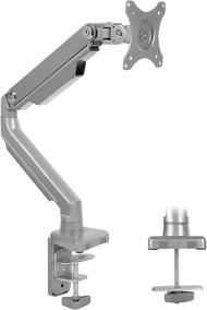 Single Monitor Arm Mount | Desk Stand | Full Motion Height Adjustable Articulating Mechanical Spring