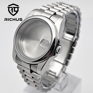 RICHUS NH35 36 มม.39 มม.นาฬิกาพร้อมสายคล้อง Sapphire Glass Fit NH34 NH35 NH36 ETA2824 PT5000 การเคลื