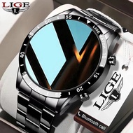 LIGE Smart Watch Men Full Touch Screen Sports Fitness Watch IP67 Waterproof Bluetooth For Android ios smartwatch Mens Jam tangan lelaki