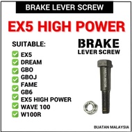 HONDA EX5 BRAKE LEVER BOLT & NUT 0 SCREW SKRU BATANG TANGAN BREK EX5DREAM DREAM WAVE100 GBO GBOJ WAV