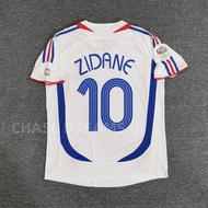 world cup jersey football jersey France 06 away jersey retro 2006 world cup No. 10 Zidane Henry foot