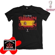 Spain T-shirt 2022 World Cup T-shirt Spain La Roja Spanish World Cup 1349 T-shirt/