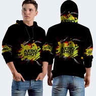 Aero Shot Pure Energy Fullprint Hoodie Jacket, Polyester Jersey Material