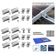 [szlztmy2mg] Solar Panel Mounting Brackets Kit Solar Panel Mounting Rails Aluminum Alloy End Clamp