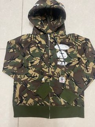 Aape Camo 拉鍊連帽外套 迷彩 軍綠hoodie jacket zip up bape