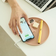 【韓國 MOA】無人島精靈花園無線充電盤-綻粉