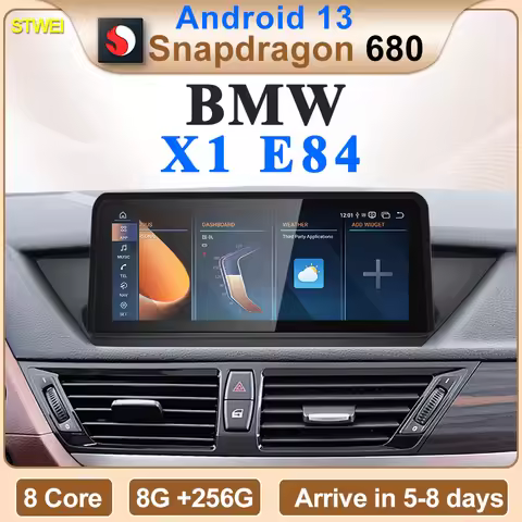 STWEI 2024 New ID6 ID7 ID8 Android 13 Qualcomm680 Snapdragon6225 8GB 256GB 10.25inch For BMW X1 E84 