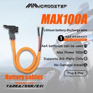【MICROOSTEP】YADEA GGR EZI EV Bike Motorcycle Compatible｜AE4 74V27Ah Lithium Battery Adapter Cable｜10