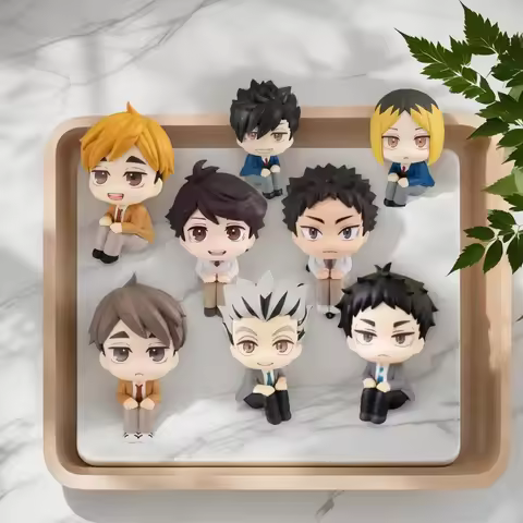 Anime Haikyuu!! Oikawa Tooru Iwaizumi Hajime Akaashi Keiji Look Up Model Action Figures PVC Q Versio