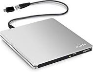 NOLYTH External Blu Ray Drive, USB 3.0 Type-C UHD 4K CD DVD Bluray Burner External 3D BD BDXL Extern