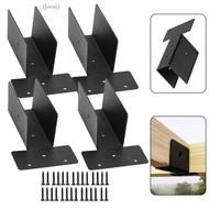 -New In May-Sturdy Carbon Steel Pergola Mount Brackets Pack of 4 for Wooden Frames