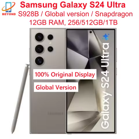Samsung Galaxy S24 Ultra 5G S928B 6.8" Dynamic LTPO AMOLED ROM 256/512GB/1TB RAM 12GB Sanpdragon NFC