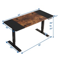 Mxtark 63 inches 1.6M Electric Standing Desk Single Motor Desk