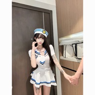 Dopamine Navy Collar Sailor Suit - Sweet Western Style JK Outfit