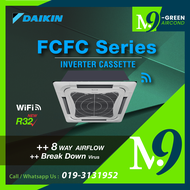 DAIKIN R32 INVERTER 2HP/ 2.5HP / 3HP / 4HP / 4.5HP / 5HP Air Conditioner FCFC-A Ceiling Cassette Air