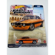 Hotwheels Alfa Romeo Giulia Sprint GTA Fast & Furious Premium