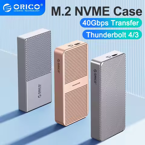 ORICO USB4 40Gbps M.2 NVMe SSD Enclosure M.2 to USB4.0 SSD Case Compatible Thunderbolt 3/4 with M.2 