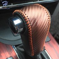 Car Gear Leather Interior Gear Shift Knob Head Cover Accessories for Honda Vezel HRV HR-V 2014 - 2020 AT