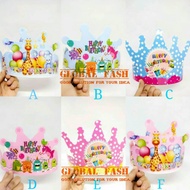 Happy birthday crown hat children's birthday hat/ birthday hat/