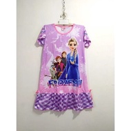 Dress Anak Jumbo / Daster Anak Jumbo Karakter Frozen usia 10-13 tahun / DABG