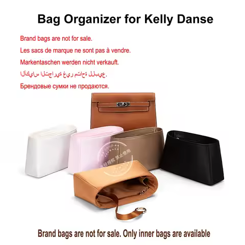 ,High Quality Acetate Silk Bag Organizer for Hermes Kelly Danse Bag Storage Insert Inner Bag
