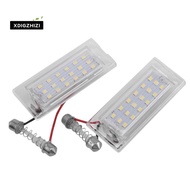 2Pcs White LED Number License Plate Light Lamp 18 SMD 3528 for-BMW E53 X5 1999-2003 E83 X3 03-10