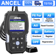 ANCEL TD700 OBD2 สแกนเนอร์วินิจฉัยเครื่องสแกนน้ำมัน EPB SAS Reset Abs Bleeding DPF Rebuilding 11 + R